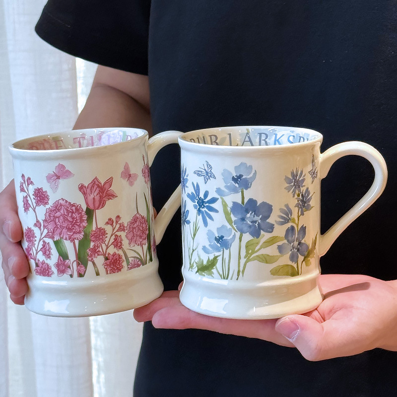 Coffee Tea Friends - Design Cup High-end Retro Oil Painting