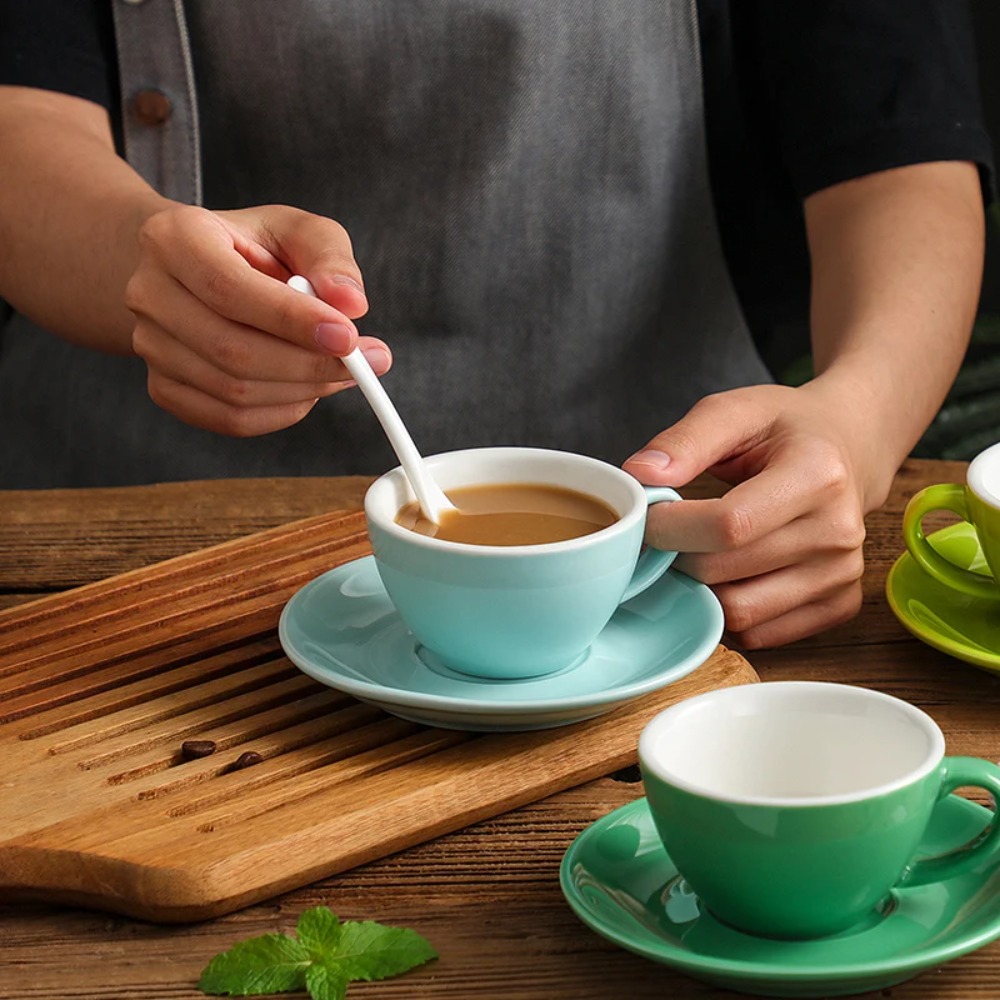 Tea Coffee Utensils - 150ML Coffee Cup with Dish Creative