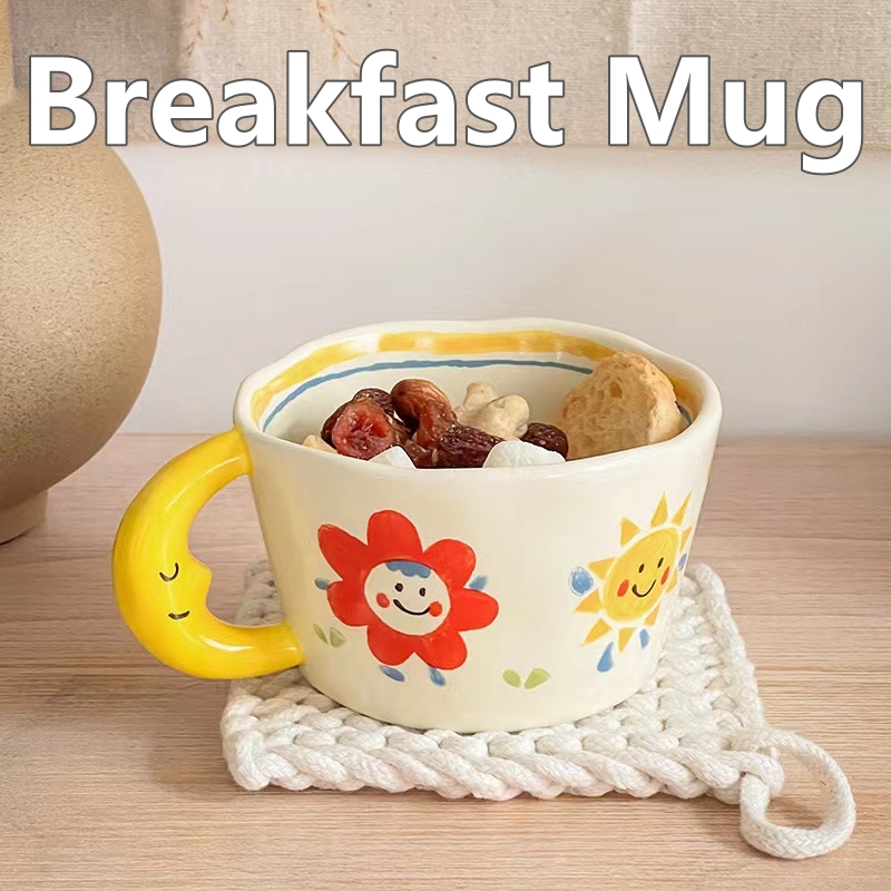 Coffee Tea Love - Ceramic Mug Lovely Hand Painted with