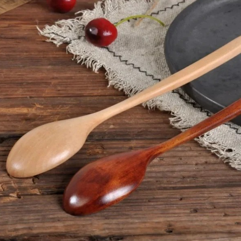 Tea Coffee Utensils - 1/2Pc Wooden Spoon Tableware Kitchen Soup