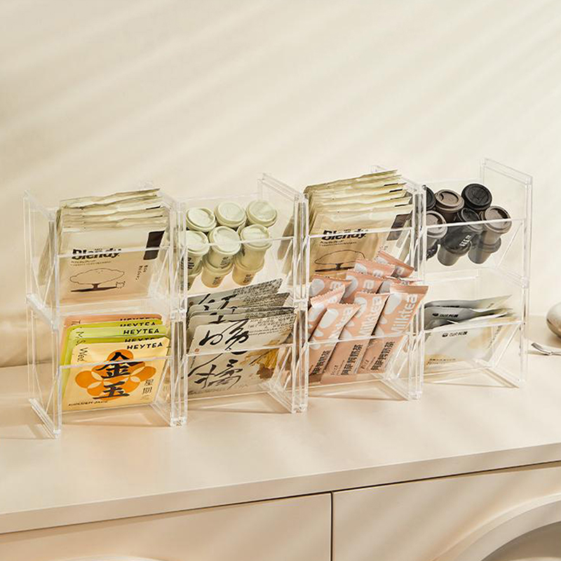 Coffee Tea Bags - Vertical Tea Box Holder Stackable Tea