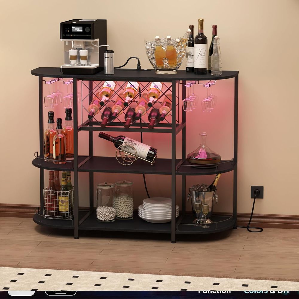 Black 3-Tier Coffee Table with - Coffee & Tea Difabis review and price