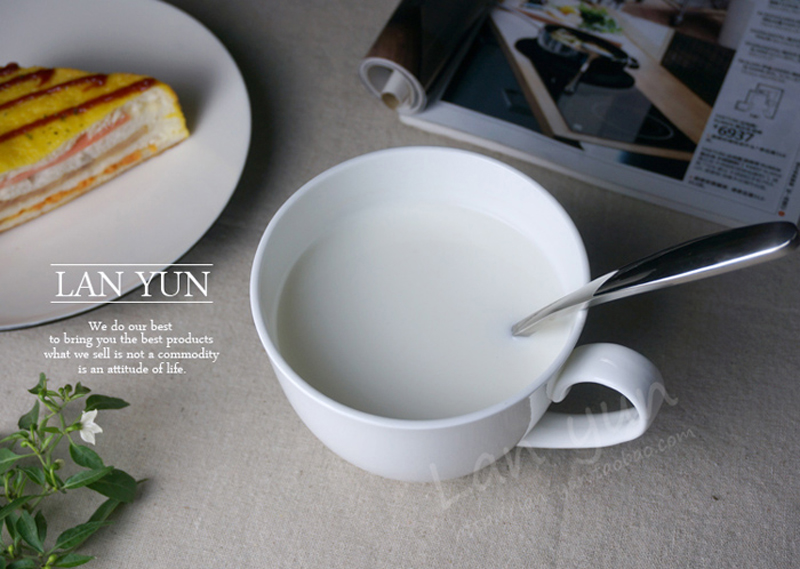 700ML, Plain White Bone China  - Morning Tea Coffee review and price