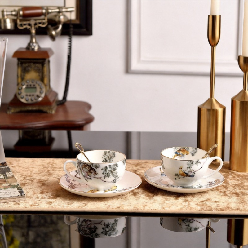 Retro British Bone China Jungl - Coffee Tea Love review and price