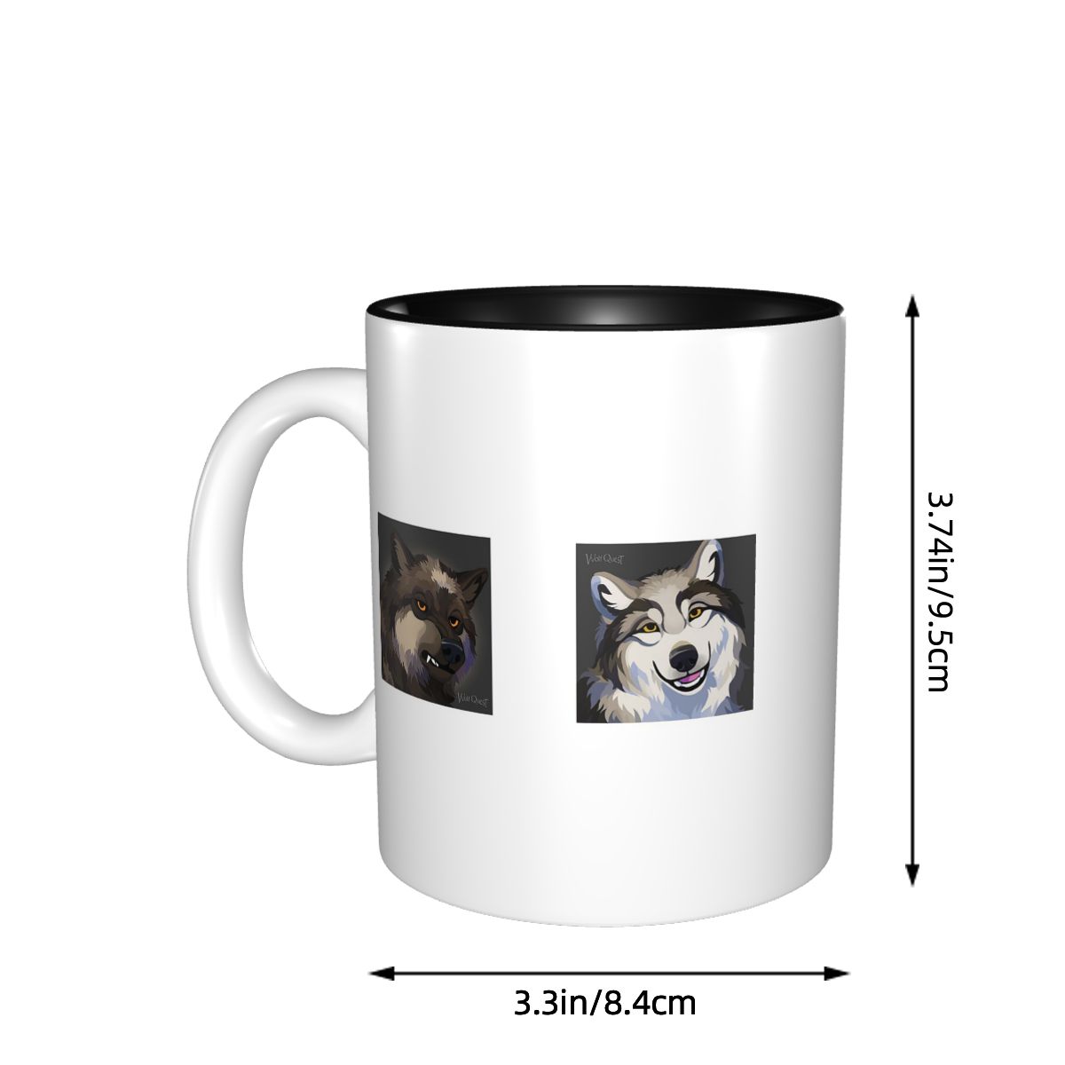 WolfQuest Morning Face Mug Fun - Morning Tea Coffee review and price