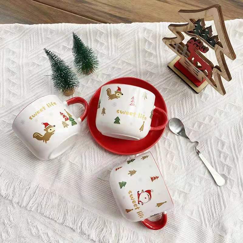 Creative Cute Cartoon Christma - Coffee Tea Friends review and price