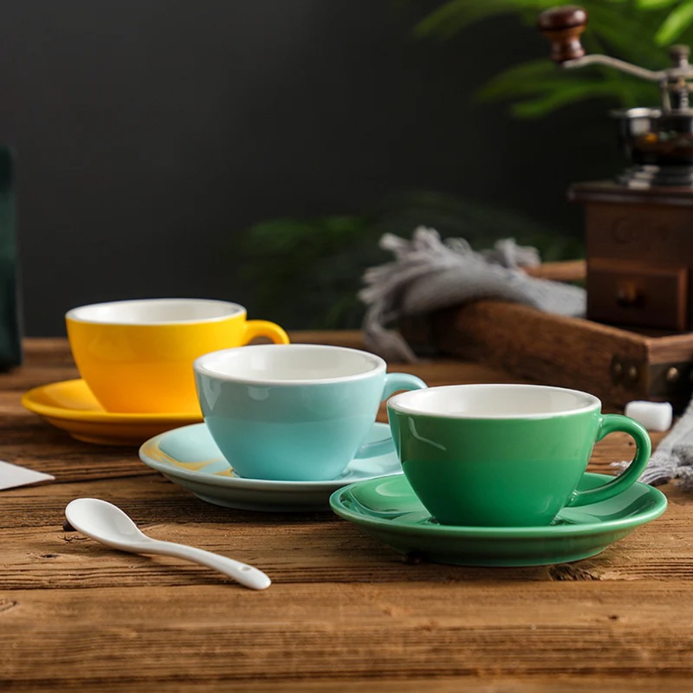 150ML Coffee Cup with Dish Cre - Tea Coffee Utensils review and price