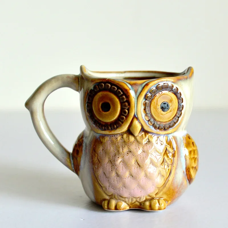 Cute Owl Cartoon Coffee Drinkw - Morning Tea Coffee review and price