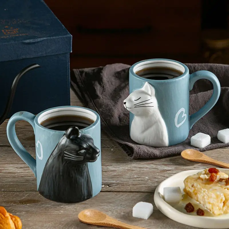 1pcs Kiss Cat Ceramic Mugs for - Morning Tea Coffee review and price