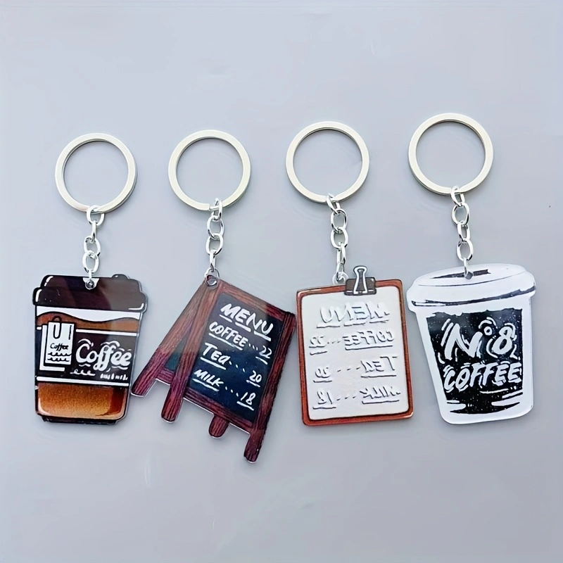 8pcs acrylic coffee cup keycha - Coffee & Tea Difabis review and price